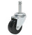 Precision 2" Rubber Swivel Stem Caster with Grip Ring