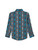 Wrangler Boys Turquoise Checotah Snap Long Sleeve Shirt