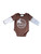 Shea Baby Infant Boys Brown & White Tough Cowboys Long Sleeve T-Shirt Onesie