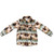 Shea Baby Toddler Boys Brown & Teal Western Print Long Sleeve Pearlsnap Shirt