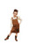 Shea Baby Brown Faux Suede Overall Dress
