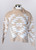 Keren Hart Women's Aztec Print Cowl Neck Pullover Sweater - Cream