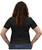 Liberty Wear Ladies Black American Boots Studded Short Sleeve Shirt