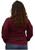 Liberty Wear Ladies Burgundy Aztec Long Sleeve Sweatshirt