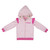 Wrangler Girls Toddler Pink Zip Hoodie with Western Print and Ruffles
