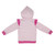 Wrangler Girls Toddler Pink Zip Hoodie with Western Print and Ruffles