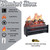 Comfort Glow Electric Fireplace Log Insert Heater, Remote, Heat Up To 700 Sq Ft
