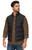 Threadgrit Men's Black Benson Mixed Media Puffer Vest
