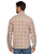 Threadgrit Men's Kendrick Vintage Soft Brown & Cream Plaid Combo Long Sleeve Shirt