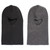 Igloos Men's Ribbed Black/Gray Face Mask - ASSORTED 1 Piece