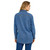 Wrangler Womens Denim Boyfriend Snap Long Sleeve Shirt