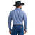 Wrangler Mens Dark Blue Paisley Button Long Sleeve Shirt