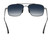 Bex Silver and Sapphire Accel Full Metal Aviator Sunglasses