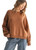 Wishlist Apparel Womens Camel Long Sleeve Knit Sweater