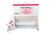 Priefert Trip Hopper Jr P-816 300 lb Cattle Feeder - Red/White