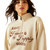 Ariat Ladies Oyster Grey Denim and Supply Long Sleeve 1/2 Zip Sweatshirt