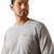 Ariat Men's Heather Grey Rebar Cotton Strong Standard Long Sleeve Pocket T-Shirt