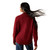 Aries Ladies Cabernet Ornate Long Sleeve Pullover Sweater