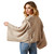 Ariat Ladies Oatmeal Heather Lia Poncho Fringed Long Sleeve Sweater
