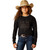 Ariat Girls Black Booted Logo Long Sleeve Sweatshirt