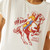 Ariat Ladies White Sendero Yeehaw Cropped Short Sleeve T-Shirt