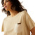Ariat Ladies Oyster Grey Patron Short Sleeve Cropped Top