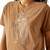 Ariat Ladies Toasted Coconut Mineral Wash Buckaroo Short Sleeve Cropped T-Shirt