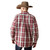 Ariat Men's Dark Red & White Plaid Pro Series Tillman Classic Fit Long Sleeve Button Up Shirt