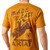 Ariat Men's Bone Brown Ariat Big Bull Rider Short Sleeve T-Shirt