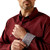 Ariat Men's Burgundy Wrinkle Free Pinpoint Oxford Fitted Long Sleeve Snap Shirt