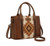Wrangler Womens Brown Tooled Aztec Concealed Carry Tote Crossbody Bag