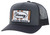 Hooey Men's "Sudan" Patch Logo Charcoal & Black Mesh Snapback Hat