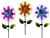 36" X 10" Solar Flower with Bug Stakes ASSORTED 1 PIECE