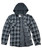 R Country Mens Black Hooded Flannel Jacket 