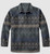 R Country Mens Grey Aztec Zip Pullover