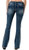 Grace In LA Womens Brown Yoke Embroidered Bootcut Jeans