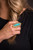 West & Co. The Sawyer Adjustable Elongated Gold with Turquoise Stone Ring