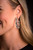 West & Co. Clear Square & Round Rhinestones Post Hoop Earrings