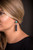 West & Co. The Marble Falls Stunning 2.5" Black Bar on Turquoise Post Earrings