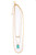 West & Co. The Blanco Gold  24" Layered Chain Necklace with Arrows and Turquoise Bar Accents