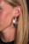 West & Co. The Whitney Burnished Silver Lightweight Tooled Hoop Earrings