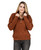 Cotton & Rye Ladies Rust Cable Knitted 1/4 Zip Pullover Sweater