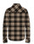 Howitzer Mens Brown Dog Tags Long Sleeve Flannel Shirt