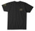 Howitzer Mens Black and Green Warrior Strong Short Sleeve T-Shirt