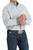 Cinch Men's White Plaid Printed Classic Fit Long Sleeve Button-Down Western Shirt