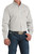 Cinch Men's White Plaid Stretch Classic Fit Long Sleeve Button-Down Western Shirt