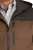 Cinch Men's Brown Color Block Softshell Long Sleeve Full Zip Hooded Jacket