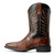 Ariat Men's Amos Hand Stained Red Square Toe Western Boots