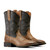Ariat Men's Barley Brown & Matte Black Sport Wide Square Toe Cowboy Boots