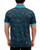 Waggle Men's Black & Blue Abominable Pique Short Sleeve Polo Shirt